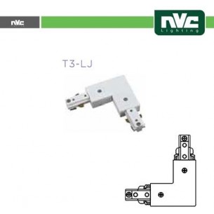 Connettore Forma L Binario Monofase - Colore Bianco