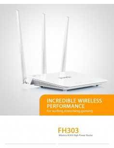 Router Wireless N300 3 Porte LAN+Porta WAN 2T3R Tenda FH303