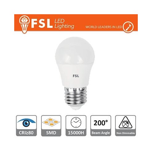 Lampada Sfera - 5,5W 3000K E27 460LM