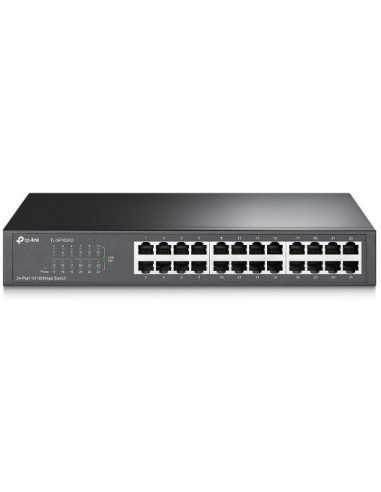 Switch desktop 24 porte 10/100Mbps in acciaio TL-SF1024D