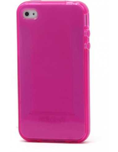 Pink TPU JELLY plastica trasparente for iphone 4/4s 1.5MM
