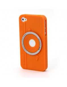 Arancione camera silicon case for iphone 4/4s