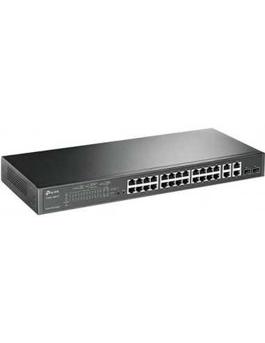 Switch managed L2 24 porte 10/100MBps PoE + 4 Gigabit/2 SFP