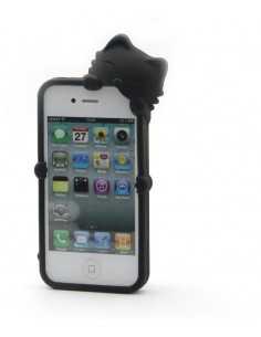 Nero gato style silicone case for iphone 4/4s