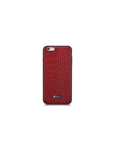 Custodia in Pelle trama coccodrillo iPhone 6S/6 Bordeaux