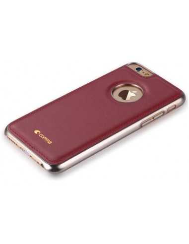 Custodia in Pelle Vista Logo per iPhone 6S/6 Bordeaux