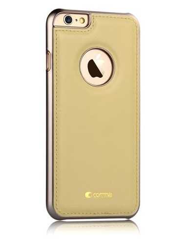 Custodia in Pelle Vista Logo per iPhone 6S/6 Champagne Gold