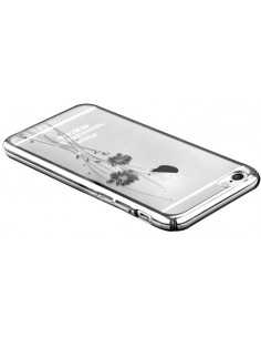 Custodia con Swarovski per iPhone 6/6S Crystal Ballet Silver