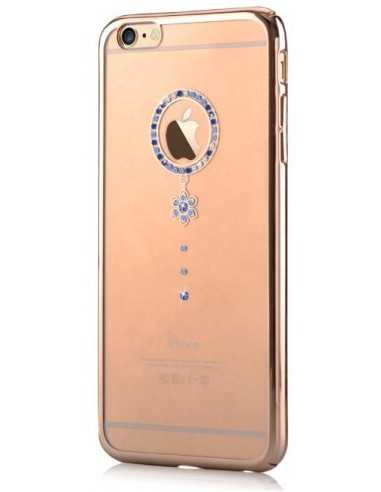 Custodia Swarovski per iPhone 6/6S Crystal Camelia Blu G