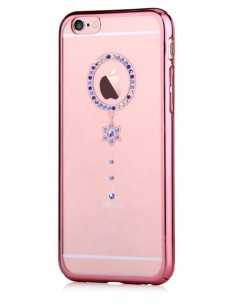 Custodia Swarovski per iPhone 6/6S Crystal Camelia Blu RG