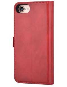 Cover in Pelle Porta Documenti Magic per iPhone 7 & 8 Rossa