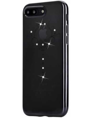 Cover Soft Iris Crystals from Swarovski iPhone 7 Nera