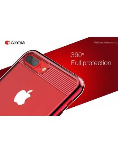 Cover Alta Protezione Brightness per iPhone 7 Rossa 