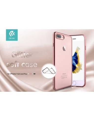 Cover Devia Glitter Soft per iPhone 7 & 8 Plus Rose Gold