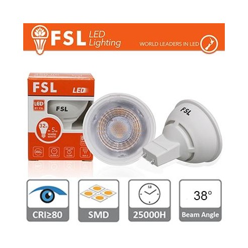 GU10 Lampadina LED - 6,5W 4000K 510LM 38° CRI80 Dimmerabile