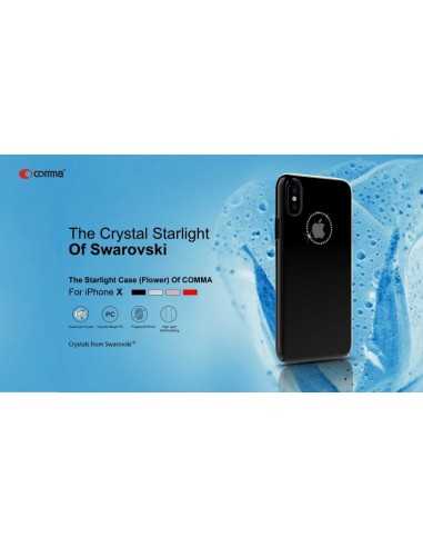 Cover Shining con Cristalli Swarovski per iPhone X & XS Nera