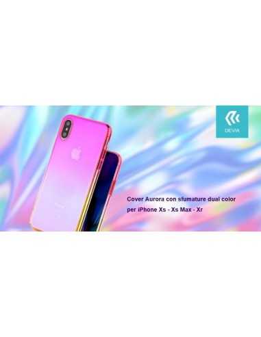 Cover Aurora dual color Porpora e Rosa per iPhone Xr 6.1