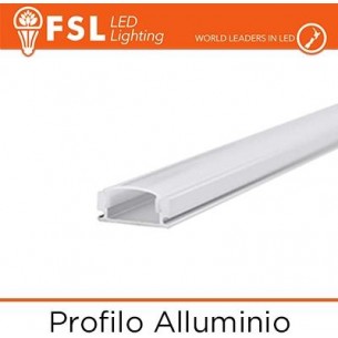 BARRA Profilo Alluminio 6063 - U - Barra 2 metri