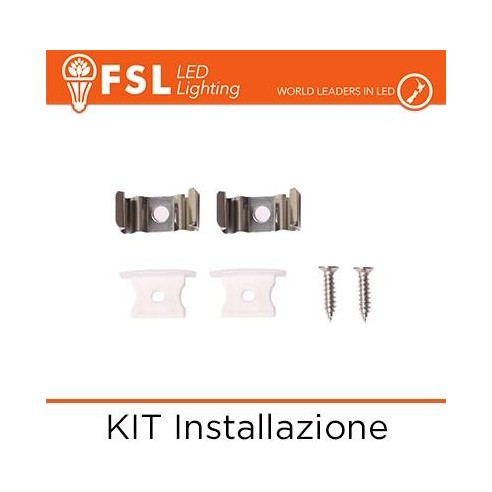 KIT Installazione per Profilo ad Incasso