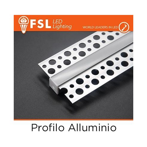 BARRA Profilo Alluminio 6063 - Raso - 2 metri