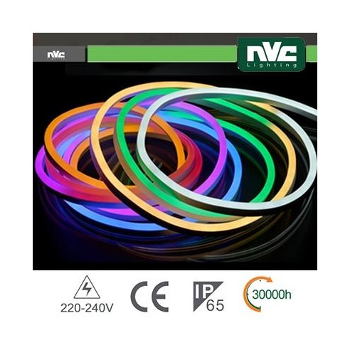 Tubo LED Flex 5050 - 25Metri 8W RGB AC220-240V IP65