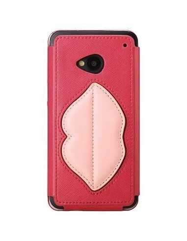 Cover Rock Bacio Monroe in pelle per htC one M7 Pesca