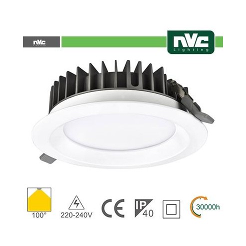 Downlight LED IP40 20W 3000K 1530LM 100º FORO:150mm