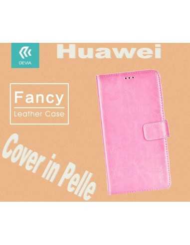 Custodia a Libro in Pelle Per Huawei P9 Rosa