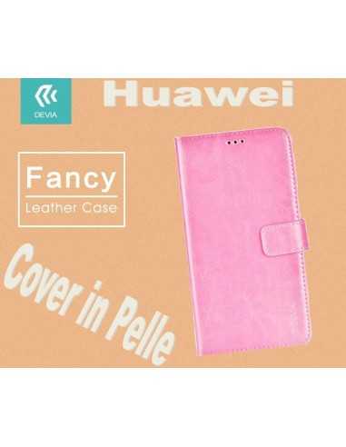 Custodia a Libro in Pelle Per Huawei G8 Rosa