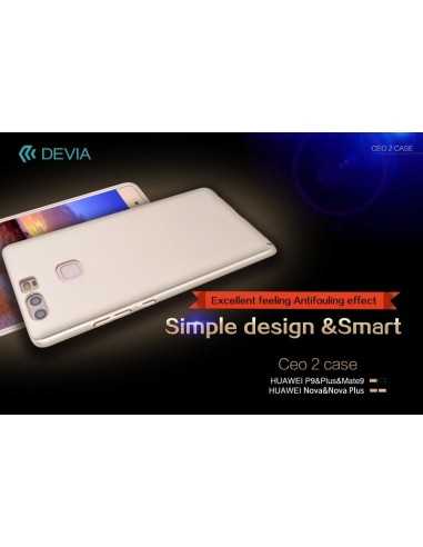 Cover C.E.O. Microfibra Per Huawei P9 Plus Nera