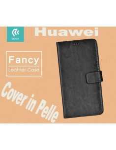 Custodia a Libro in Pelle Per Huawei P9 Plus Nera