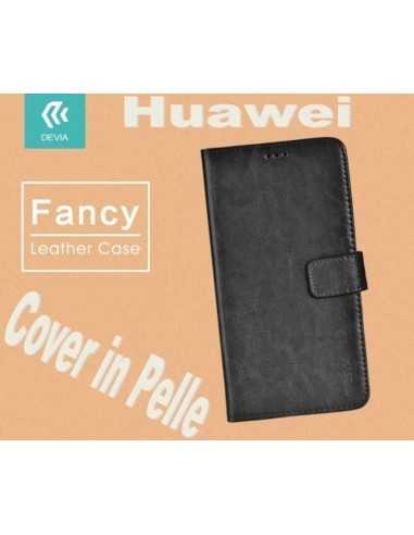 Custodia a Libro in Pelle Per Huawei P9 Lite Nera