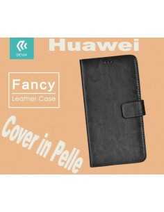 Custodia a Libro in Pelle Per Huawei NOVA Nera