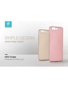 Cover CEO Microfibra Per Huawei P10 Plus Rose Gold