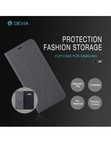 Cover libro Devia Flip Case Huawei P9 & P8 Lite 2017 Grigia