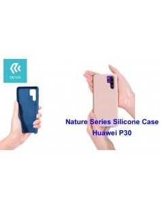 Cover Nature in Silicone per Huawei P30 flessibile Rosa