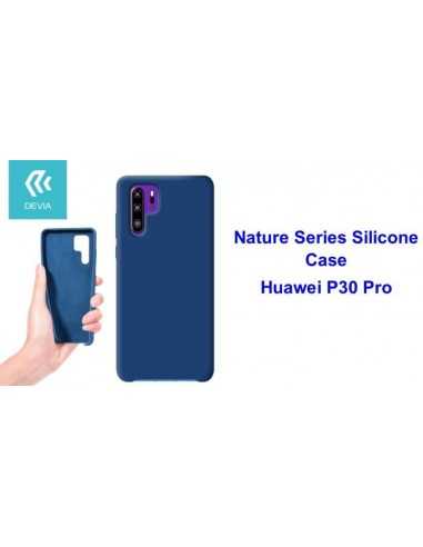 Cover Nature in Silicone per Huawei P30 Pro flessibile Blu