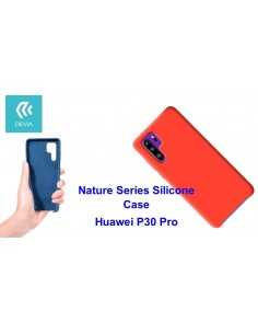 Cover Nature in Silicone per Huawei P30 Pro flessibile Rossa