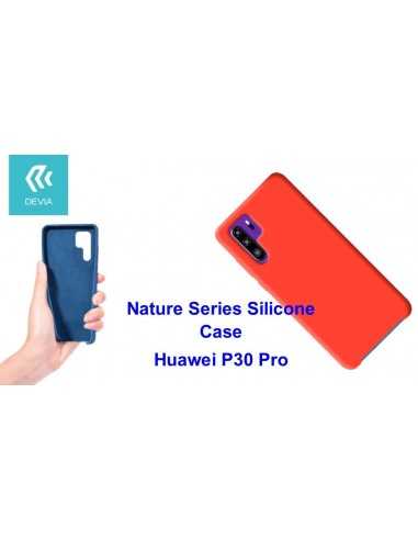 Cover Nature in Silicone per Huawei P30 Pro flessibile Rossa