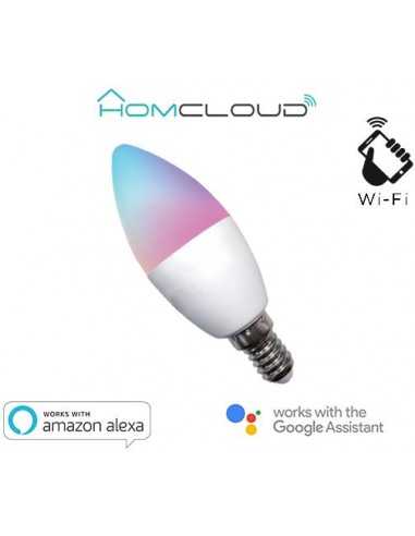 Lampadina Wi-FI RGB+BIANCO CALDO E14 dimmerabile