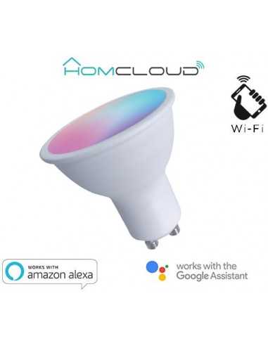 Faretto GU10 ad incasso Wi-FI RGB+BIANCO CALDO dimmerabile