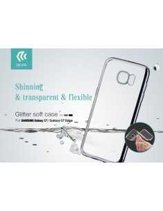 Cover Glitter Soft per Samsung Galaxy S7 Argento