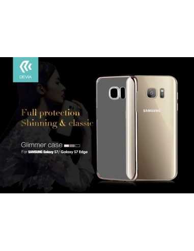 Cover Glimmer 0.6 mm per Samsung Galaxy S7 Edge Nera