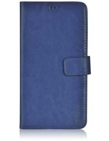 Custodia a Libro in Pelle Per Samsung Galaxy S7 Edge Blu