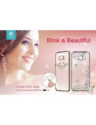 Cover Iris soft Crystals from Swarovski Samsung S8 Gun Black