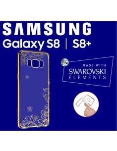 Cover Swarovski Crystal Joy soft per Samsung S8 Gold
