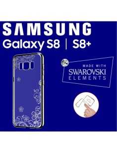 Cover Swarovski Crystal Joy soft per Samsung S8 Silver