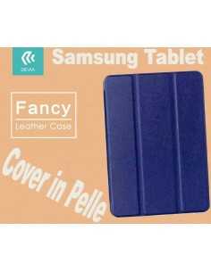 Custodia in pelle per Tablet Samsung TabS2 8 9.7 T815 Blu