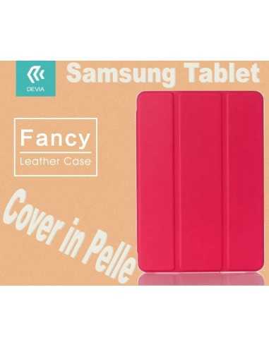 Custodia in pelle per Tablet Samsung TabS2 8 9.7 T815 Rossa