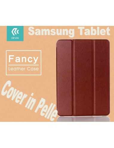 Custodia in pelle per Tablet Samsung Tab 4 8.0 T330 Marrone